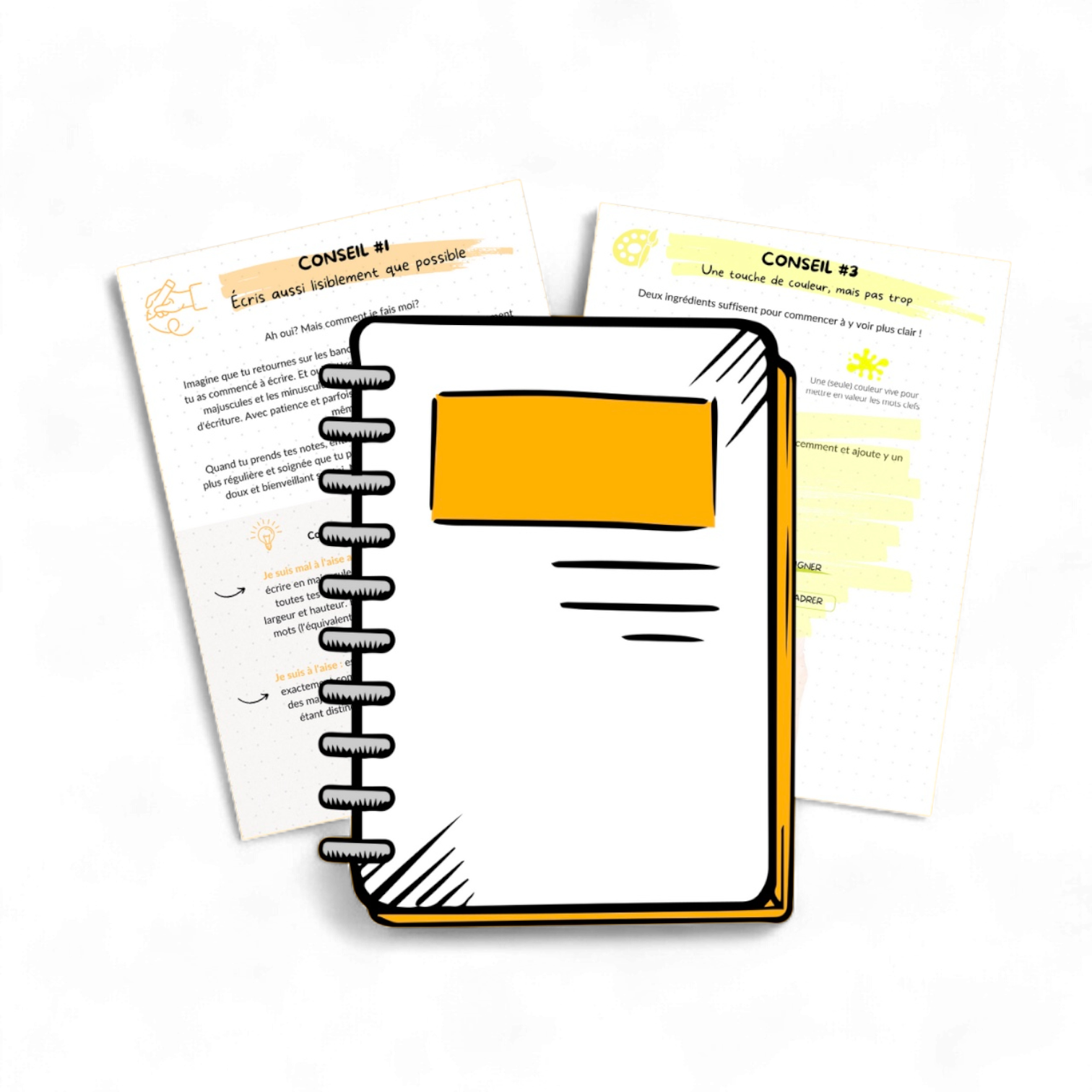 Guide "3 conseils pour booster visuellement tes prises de notes" 🎁